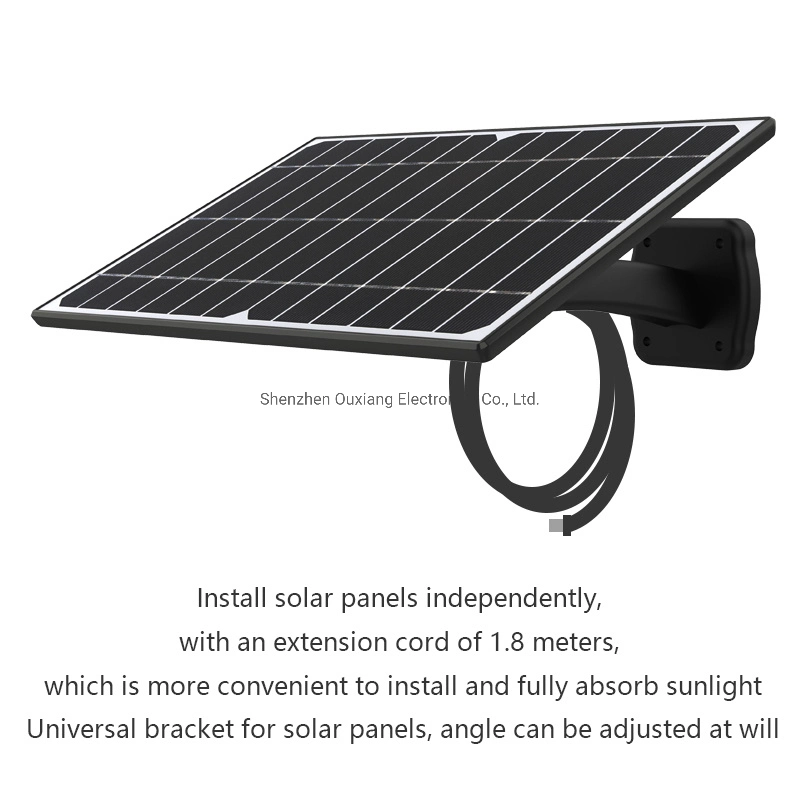 Solar Panel Battery Camera 1080P Camera PIR Night Version Surveillance Camera