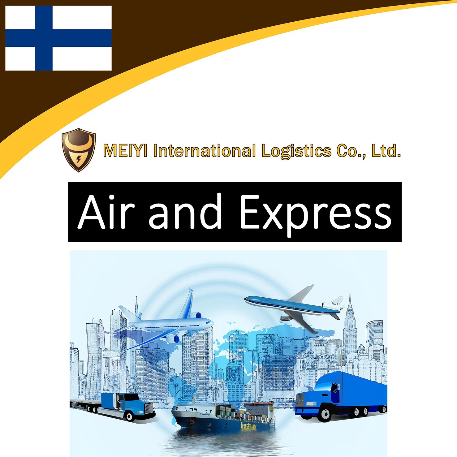 Services d'expédition de la Chine à la Finlande en logistique internationale de l'air de l'air freght expédition la plus rapide et le meilleur transitaire international