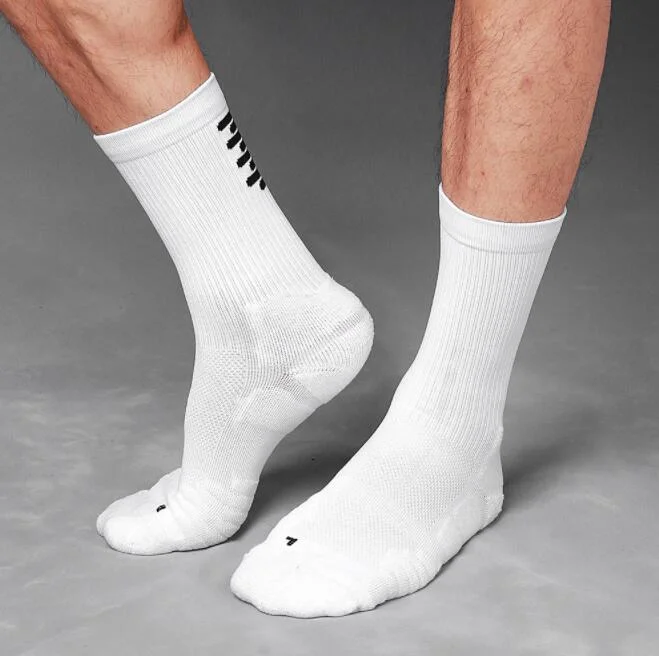 Custom Sports Socks Men Cotton White Cushion Terry Durable Basketball Socks