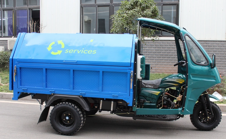 Cabine sanitaire fermée cargaison électrique motorisée tricycle Auto Rickshaw passager Moto-roue