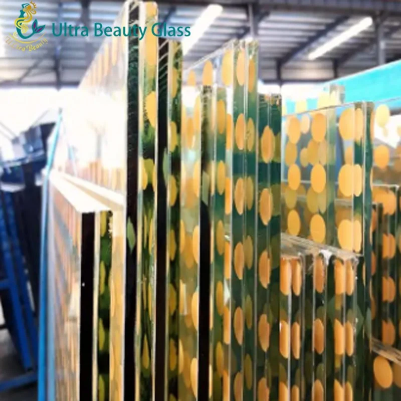 Silk Printing Tempered Building Glass Decorative Glass Silk Screen Printing Screen Printed
