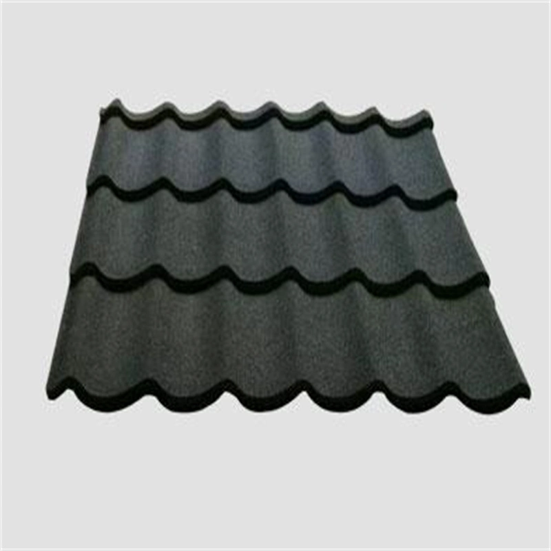 Roman Type Rainbow Color Stone Metal Roofing Tile Customization