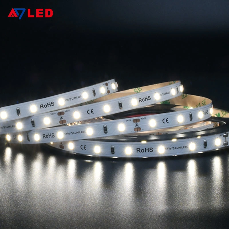 High Density Room LED Strips DC 24V 12V 9.6W/M IP20 60LED/M Flexible SMD2835 LED Ruban for Display Cabinet