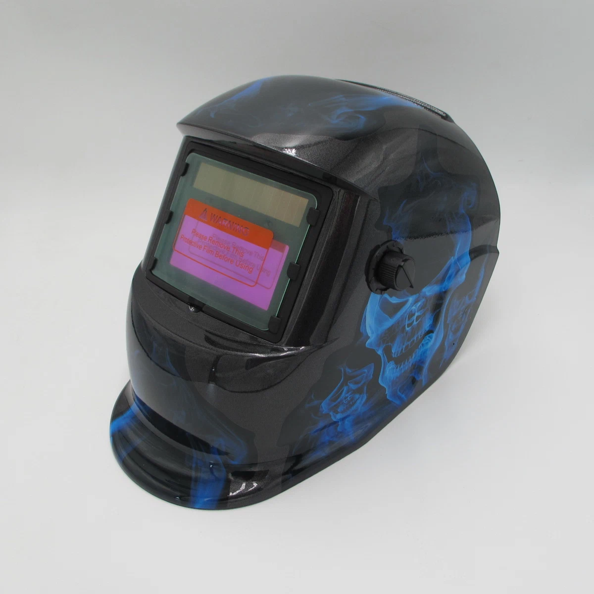 Blue Ture Color Athermal Welding Filter Helmet Black Glass Auto Darkening