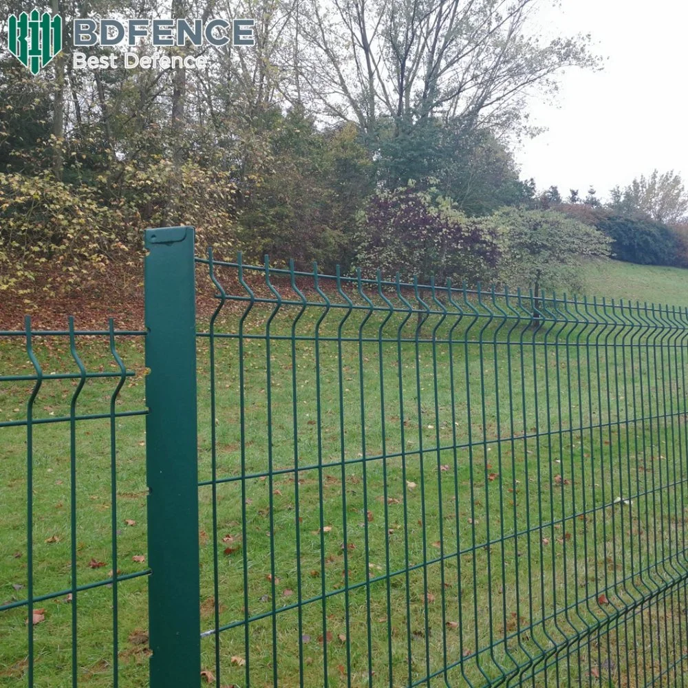 Hot-Dipped Galvanized PVC Coated 3D Curved Welded Wire Mesh Fence Panel