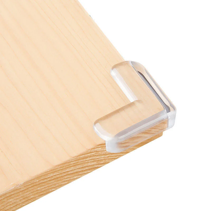 L-Shaped Clear Corner Protectors Rubber Furniture Corner Edge Table Cushion Guard Protectors