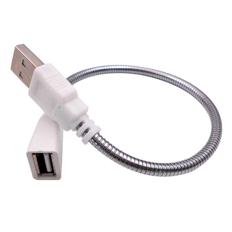 Flexible Metal Hose USB Extension Cable for USB Light Lamp Bulb Fan