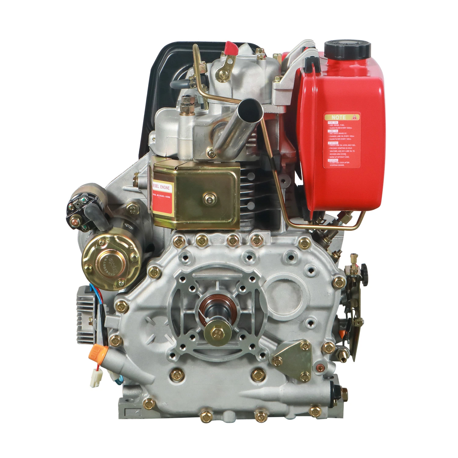 Motor diésel 7,9KW con arranque eléctrico para bombas de agua del generador Cosechadoras, etc.