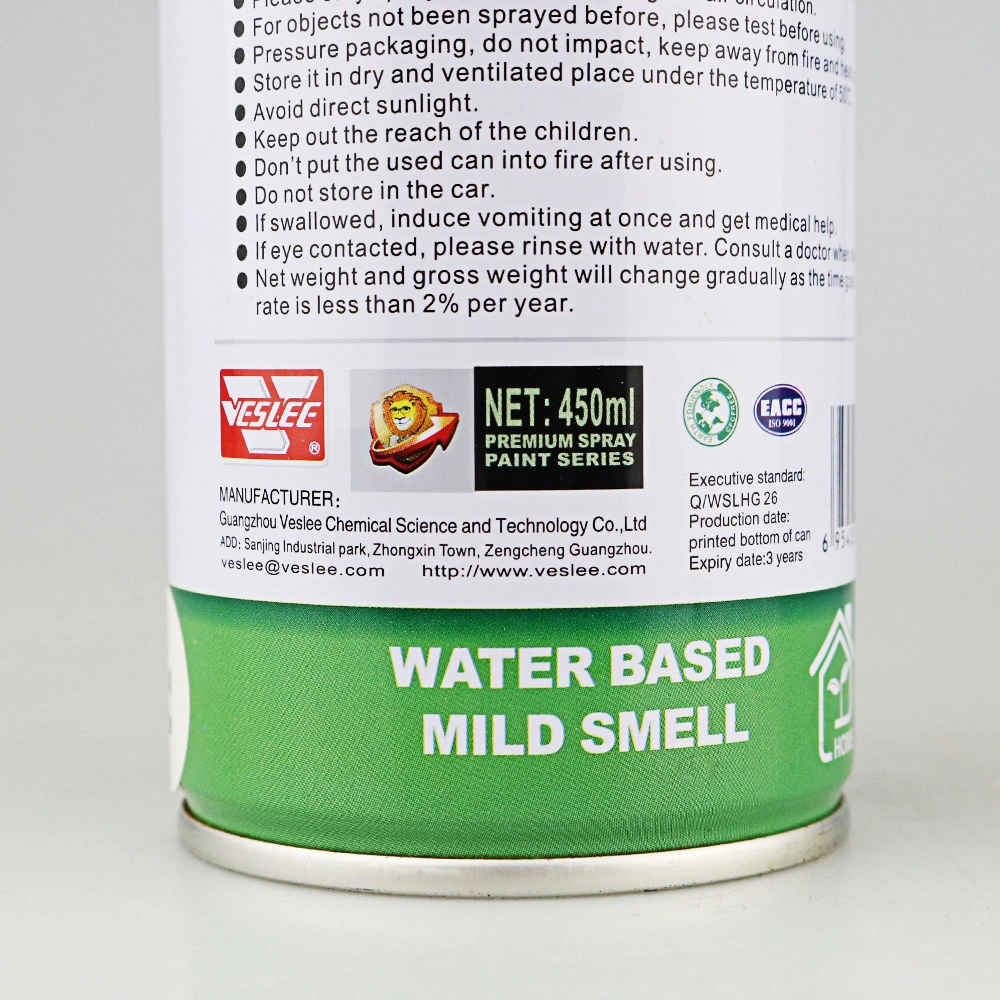 Odourless Aerosol Spray Heat Resistance Water-Based Paint