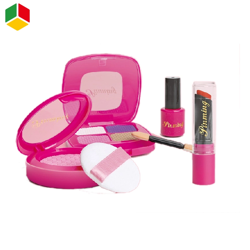 QS niños jugar Juguetes niños Juguete Casa de Juego de niñas Juguete hermosa Moda Rosa Bolsa de almacenamiento Accesorios Kits Makeup Herramientas Establecer juguetes cosméticos para niñas