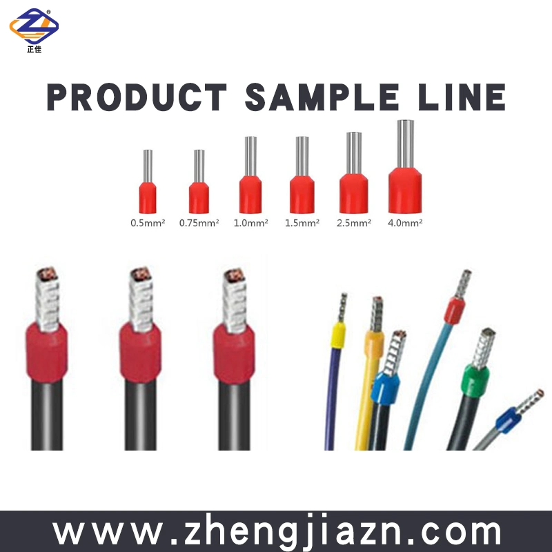 Zhengjia 0.3-4.0mm2 Loose Cable Copper Tube Terminal Crimp Tool Wire Strip Twist Ferrule Crimping Machine