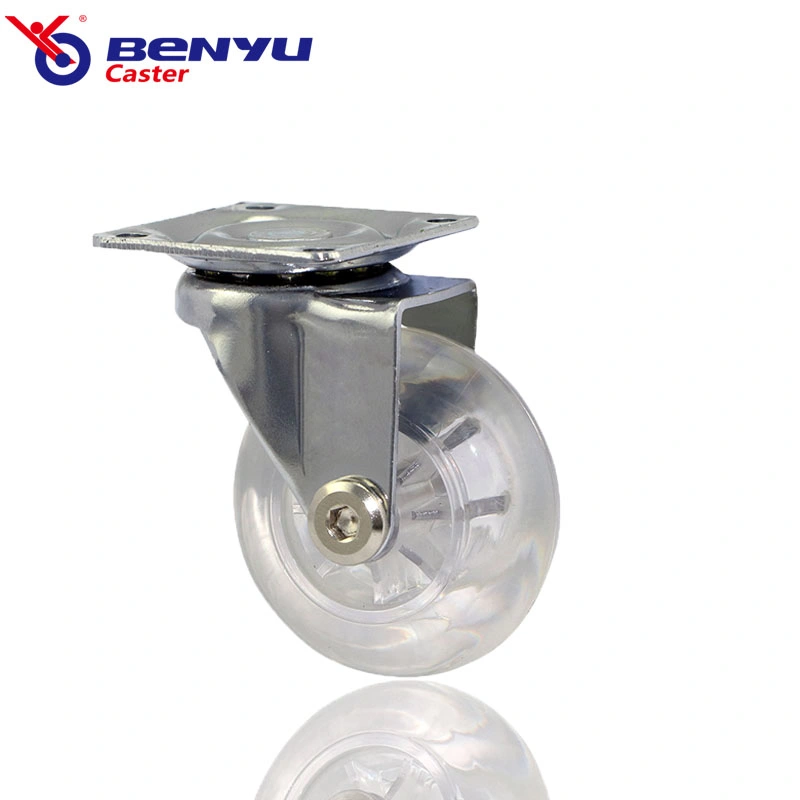 Wholesale/Supplier White Transparent Casters 1.5 Inch 2 Inch 3 Inch Swivel Furniture Decoration Casters