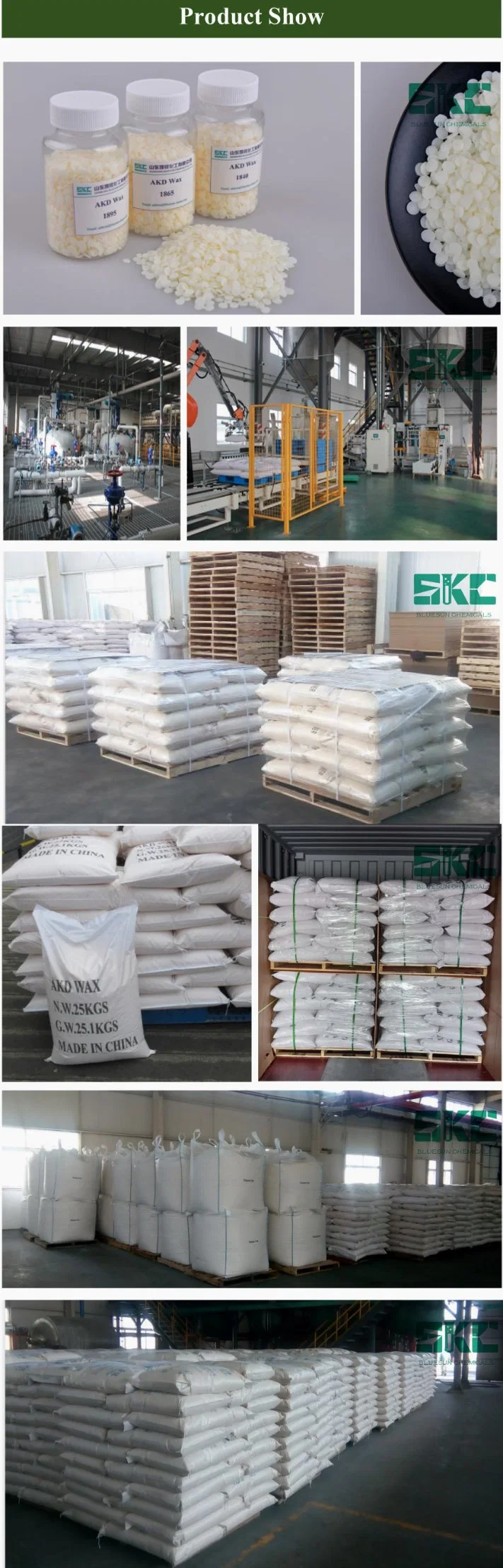 AKD Wax 1840/1865/1895; Manufacture; Raw Material of AKD Emulsion