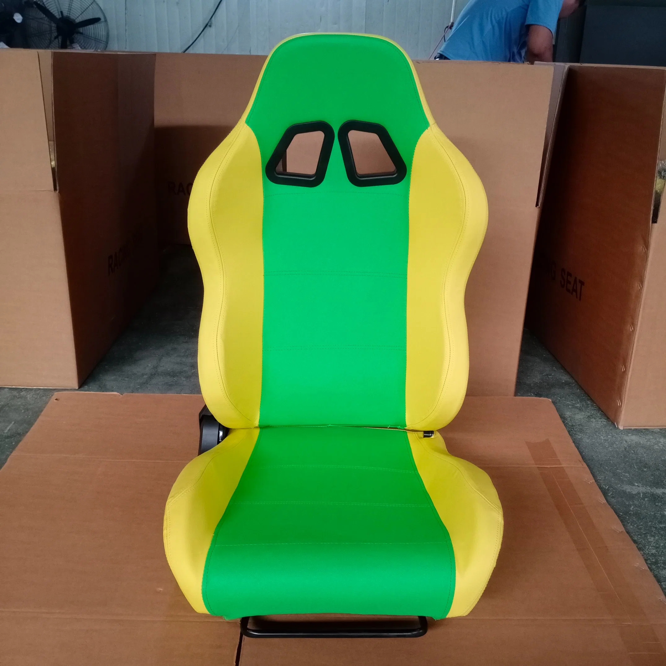 Color de doble asiento de carreras con riel de deslizamiento