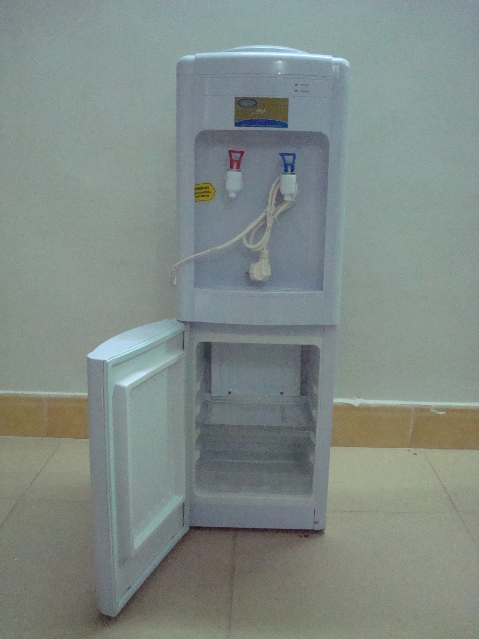 Non-Spill Water Safe Guard Floor Standing Compressor Hot & Cold Cooler