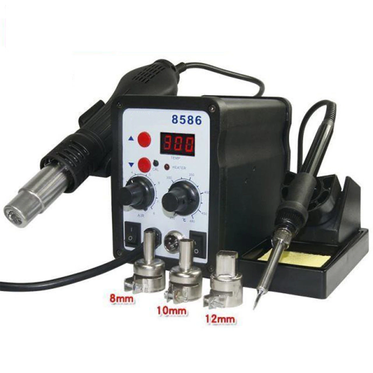 800W 3 in 1 Rework Station with Soldering Hot Air Gun DC Power