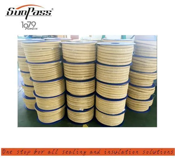 Supplier and Manufacturer Sealing Aramid Fibers Factory Direct Wholesale/Supplier Packing with Silicone Rubber Core