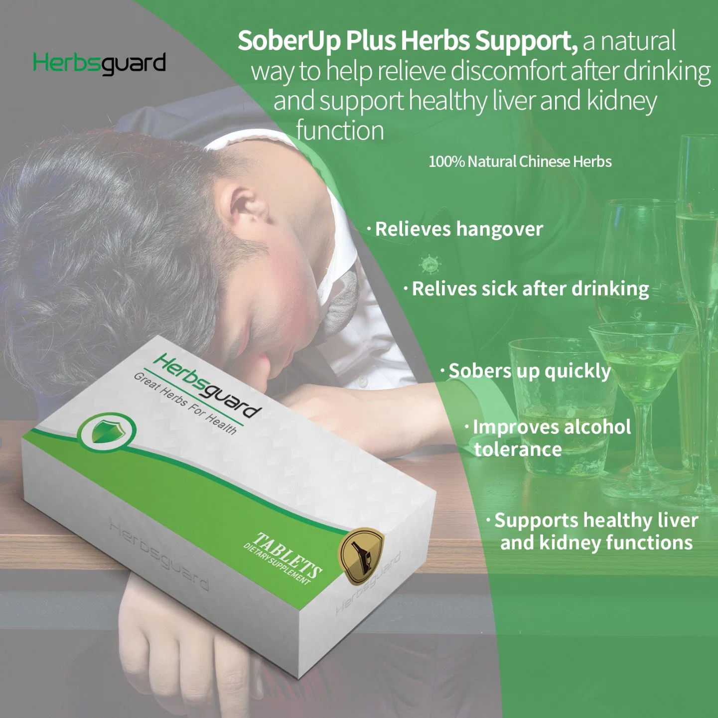 No Side Effect Drunk Energy Refresh Herbal Extract Health Food