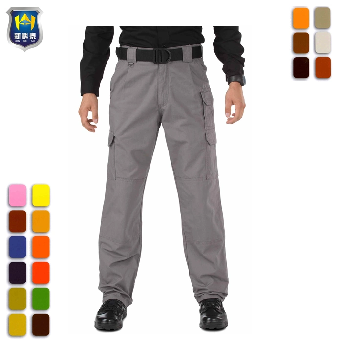 Mens Cotton Pants Tactical Pants with Knee Pocket