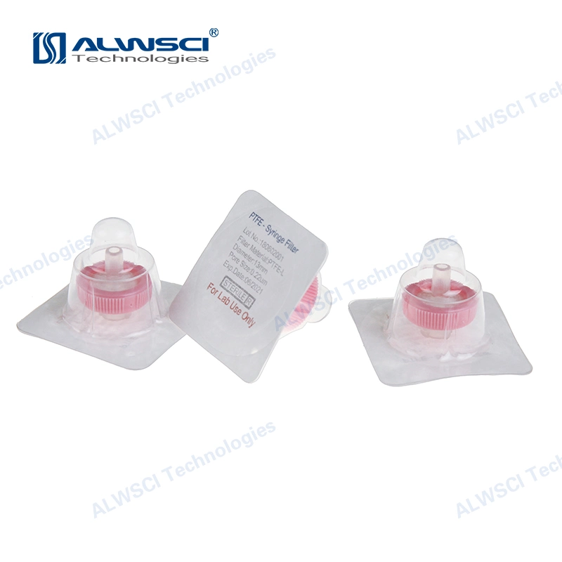Labfil Sterile 25mm PTFE Hydrophobic Membrane Micron Syringe Filters