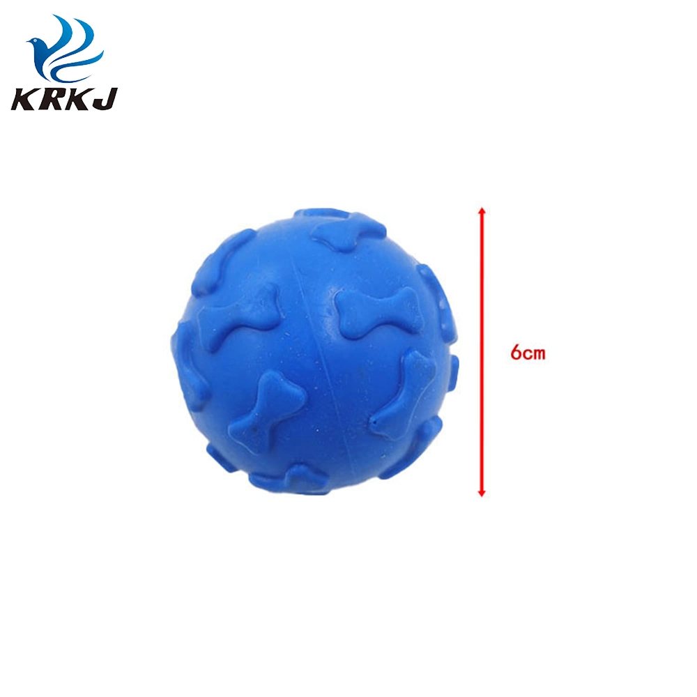 Tc-5c012 Dog Training Tool TPR Dog Treat Ball Natural Rubber