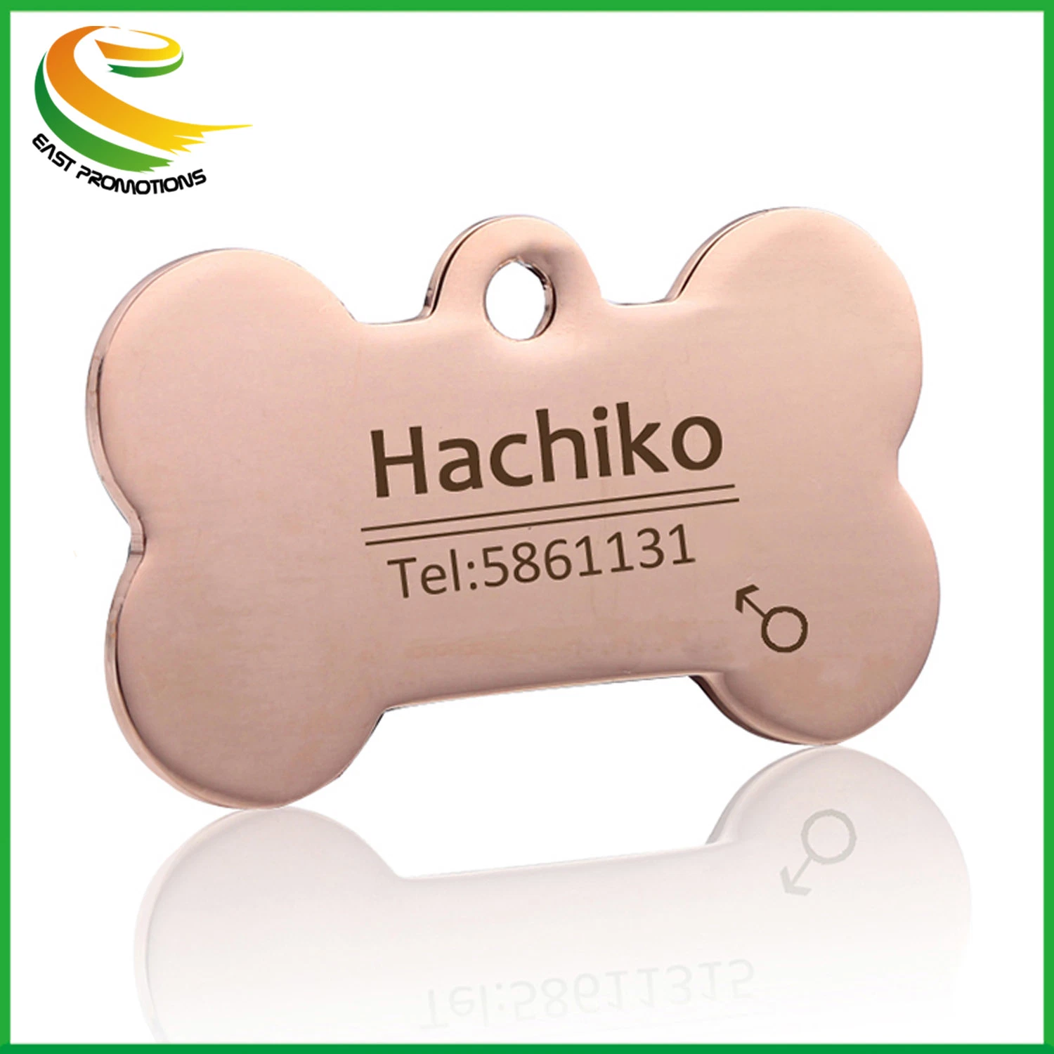 Cheap Stainless Steel Blank Bone Shaped Dog Tag Custom Logo Pet ID Tags