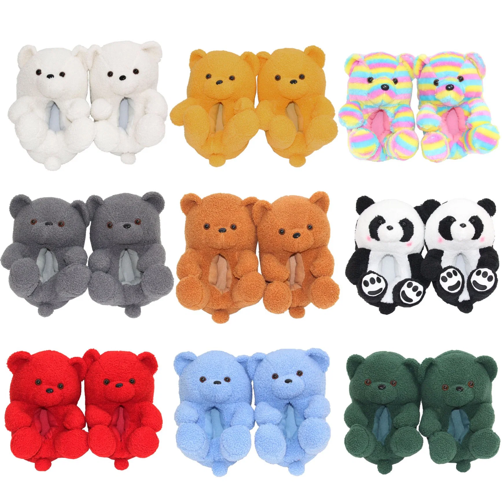 Satin Slippers Room Slipper Teddy Bear Slippers Adult Wedding Slippers