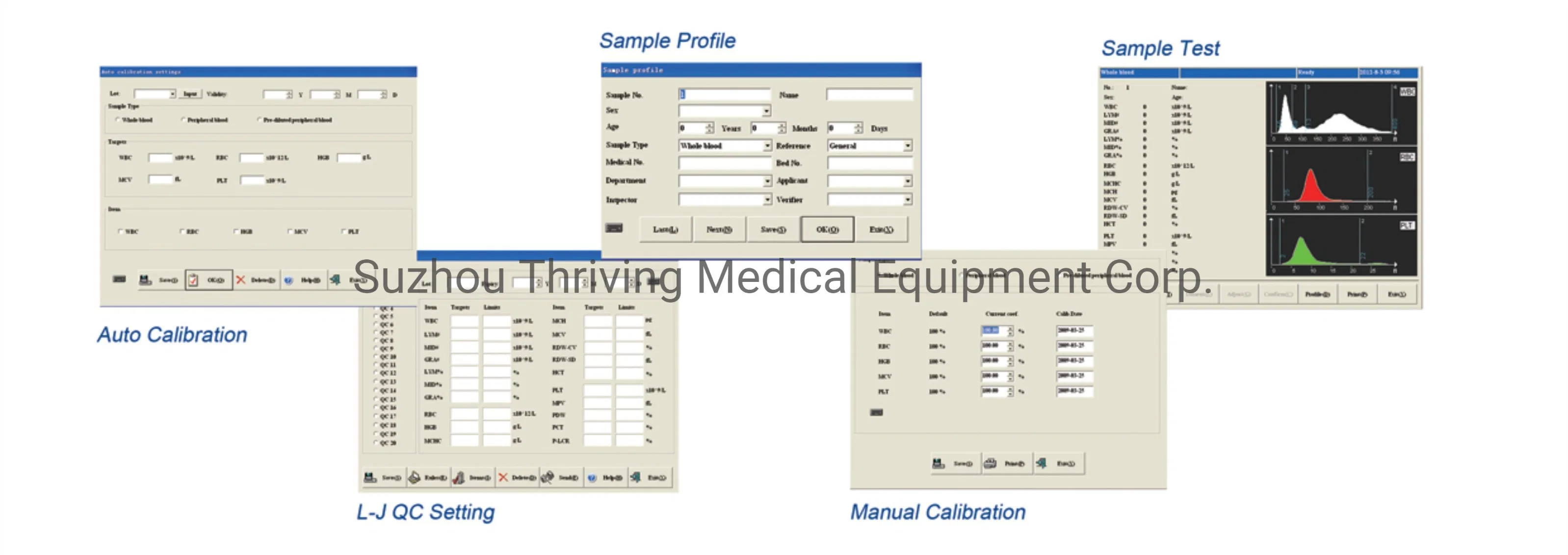 Medical Equipment Hematology Analyzers 3 Part Hematology Analyzer