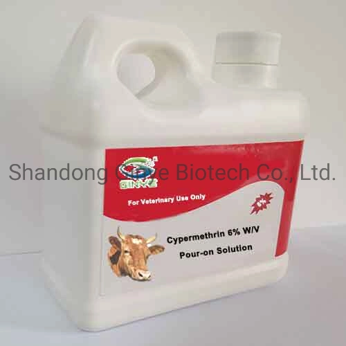 الطب البيطري Cypermethrin 6 ٪ Pour-on الحل للطب المائي Livestock