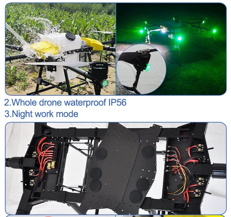 El pulverizador de gran Agricultura Drone similar a DJI UAV propagación y. Rociador de pesticidas Drone en la gran promoción