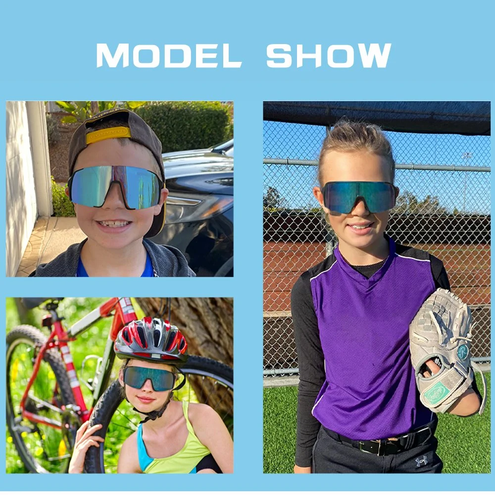 Wholesale/Supplier Custom Fashion UV400 Children Polarized Sport Sunglasses Youth Cycling Beseball Glasses