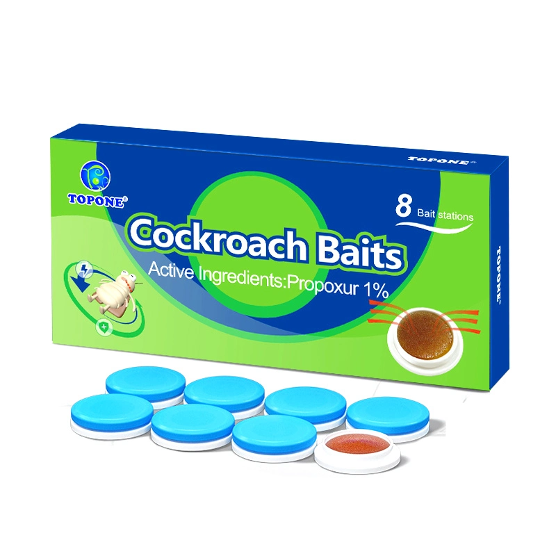 Autocollants de gel d'appâts Cockroach-Killer/Sticky Boîte en plastique bleu/la lutte antiparasitaire