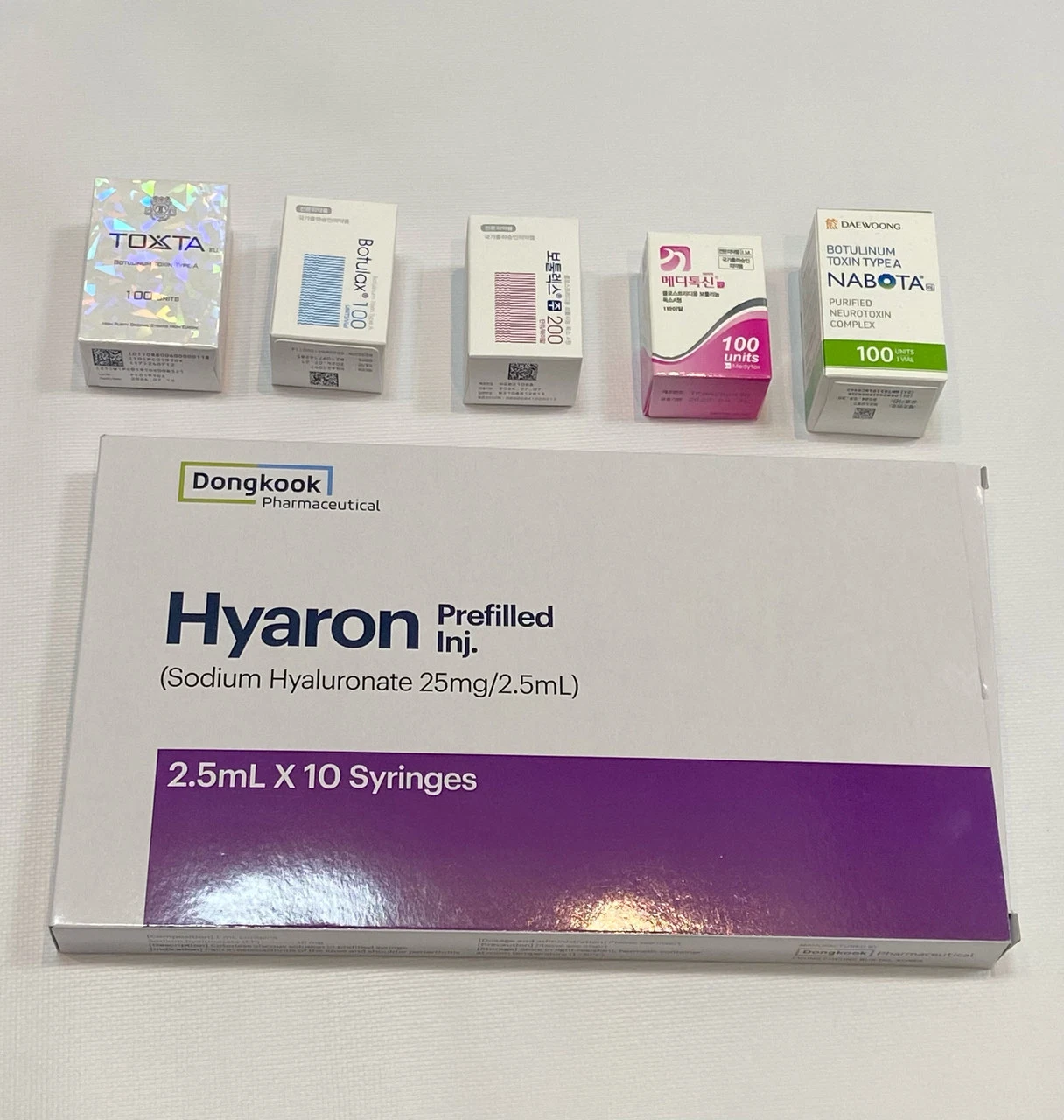 Korea Hyaron Ha Filler Prefilled Injection 2.5ml *10 Hyaluronic Acid Skin Booster Solution Hyaron Mesotherapy Serum Skin Booster