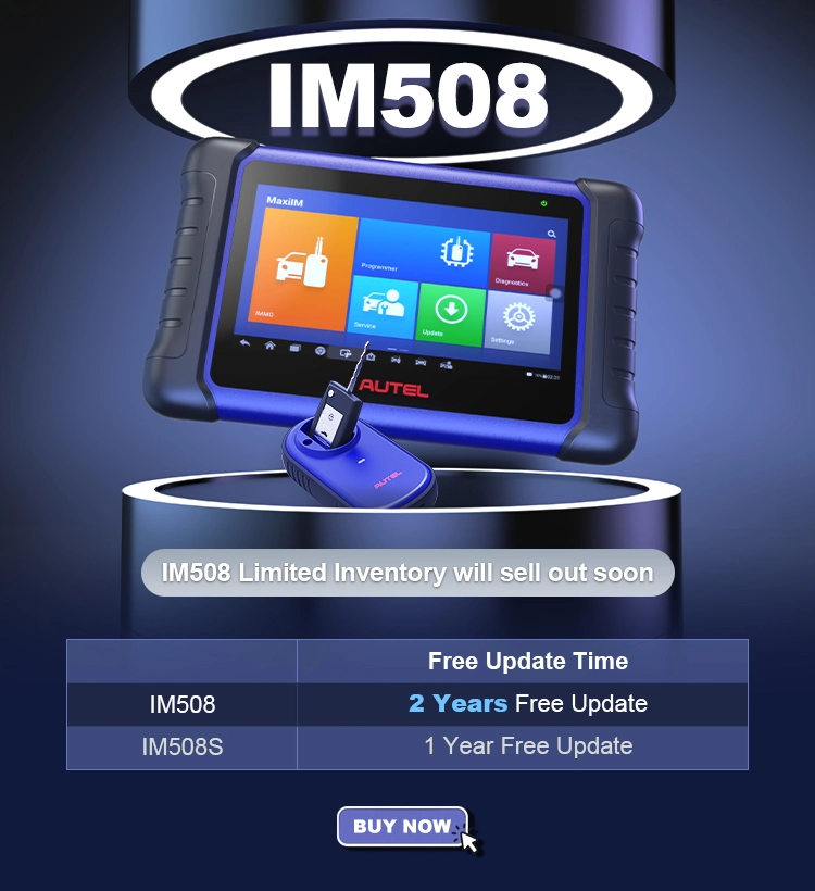 Autel Im508 XP400PRO Programmeur de clés Professionnel Scanner de diagnostic de niveau OE Apb112 G-Box-2 Outils de programmation de clés Mise à jour de 2 ans Outil de diagnostic automobile.