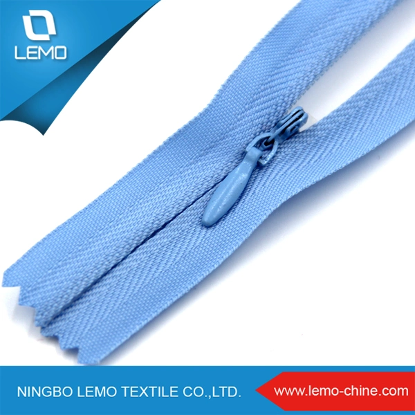 Beautiful High quality/High cost performance  Fabric Strap Nylon Invisible Zipper