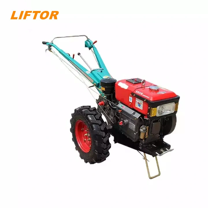 Lifter 12HP Diesel Landwirtschaftlichen Mini-Power-Tiller Anhänger Walking Tractor