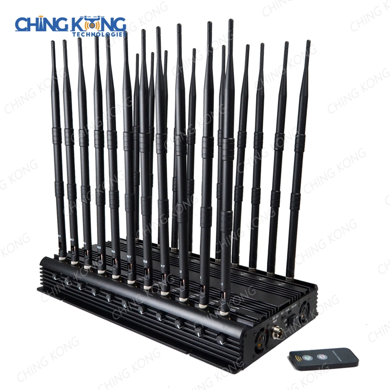 22-escritorio Conexión inalámbrica a internet de banda GSM 3G 4G 5G Mobile Phone Jammer señal