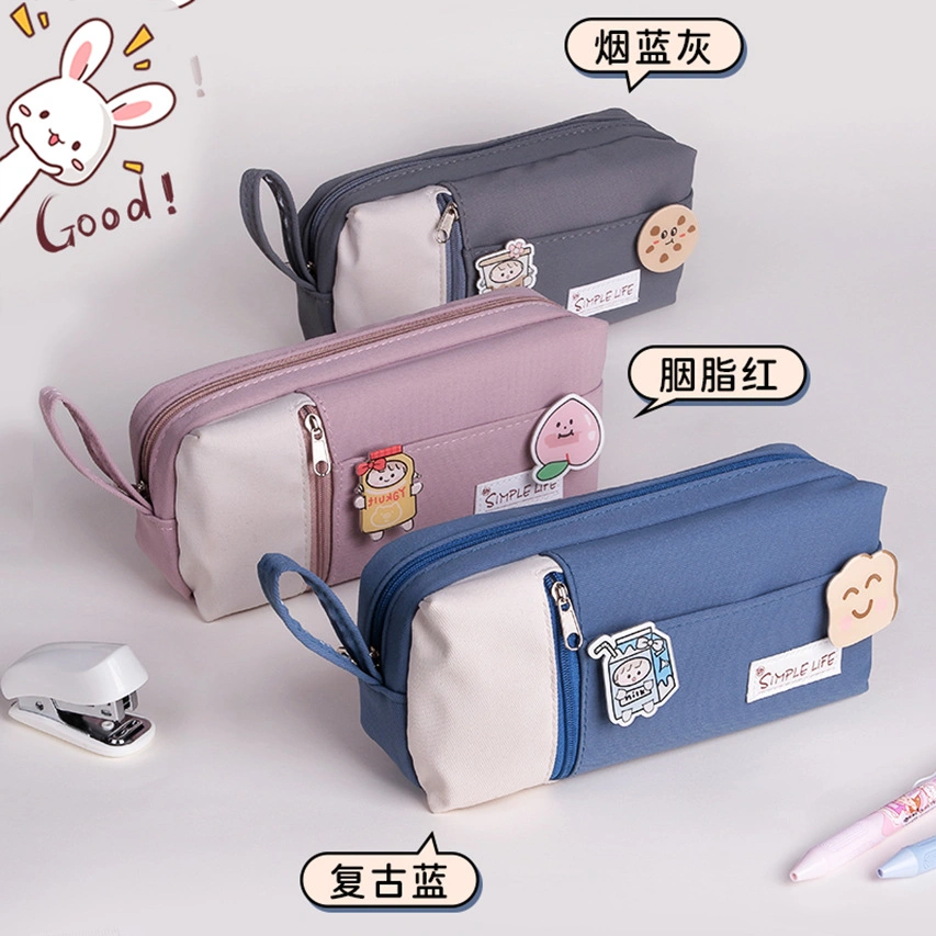 Primary Junior High School Boys Girls Students Kids Children Office Stationery Promotion Gift Cartoon Pencil Pen Box Bag Pouch Cases (CY0057)