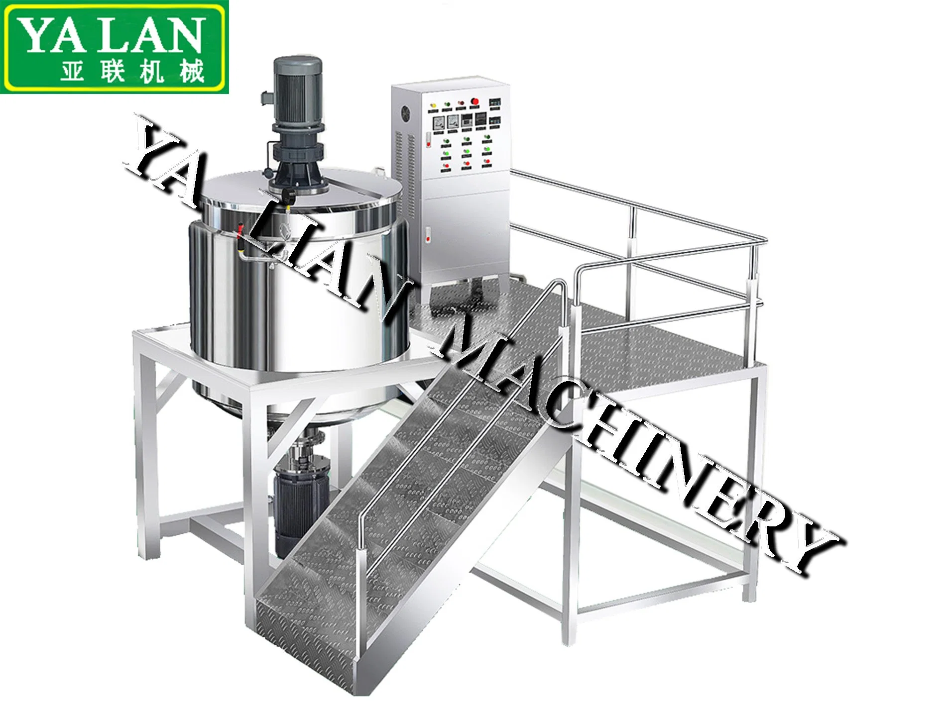 Fully Automatic High Pressure Homogenizer Mixer Alcohol Gel Hand Sanitizer Liquid Soap Making Machine Price