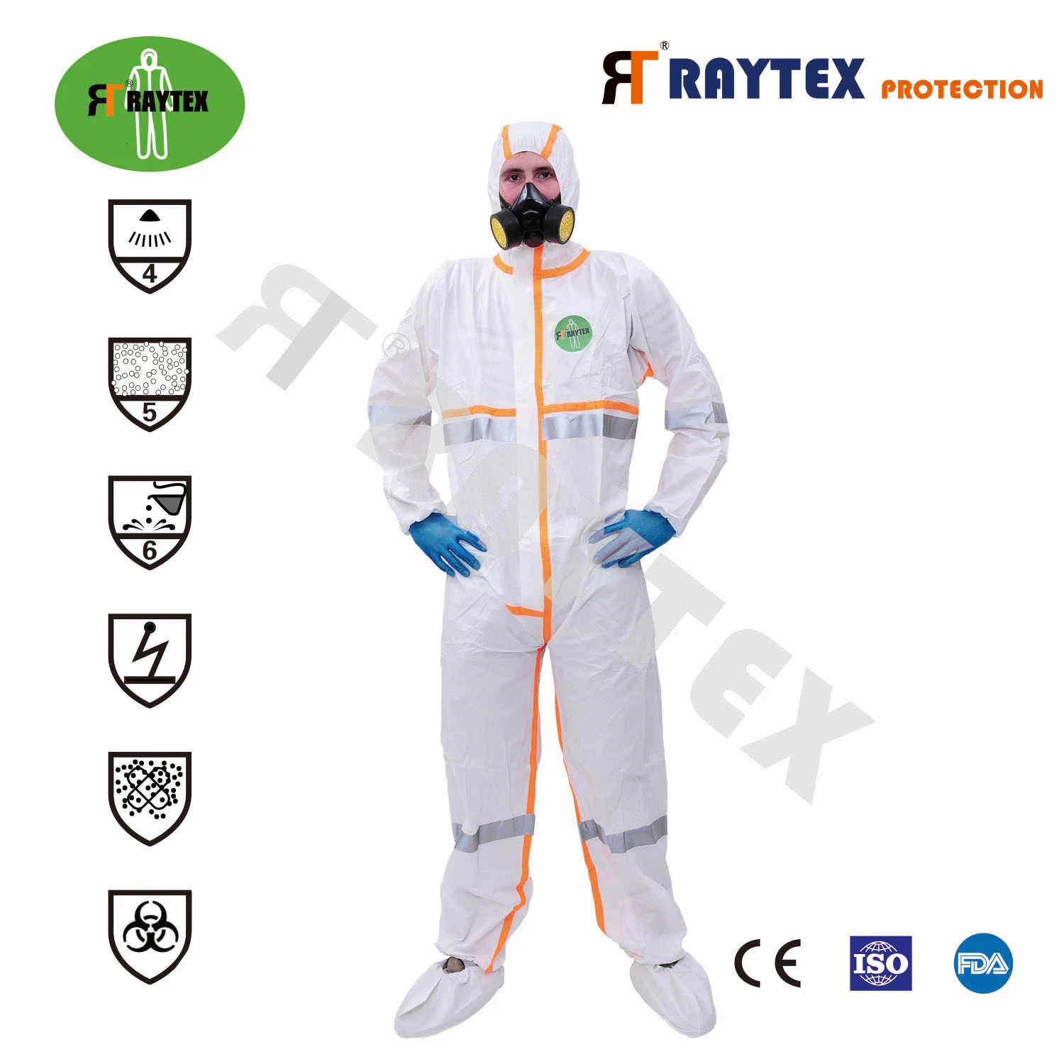 CE Type 4/5/6 Disposable Coverall Sterile Coverall Protective Garment Protective Clothing