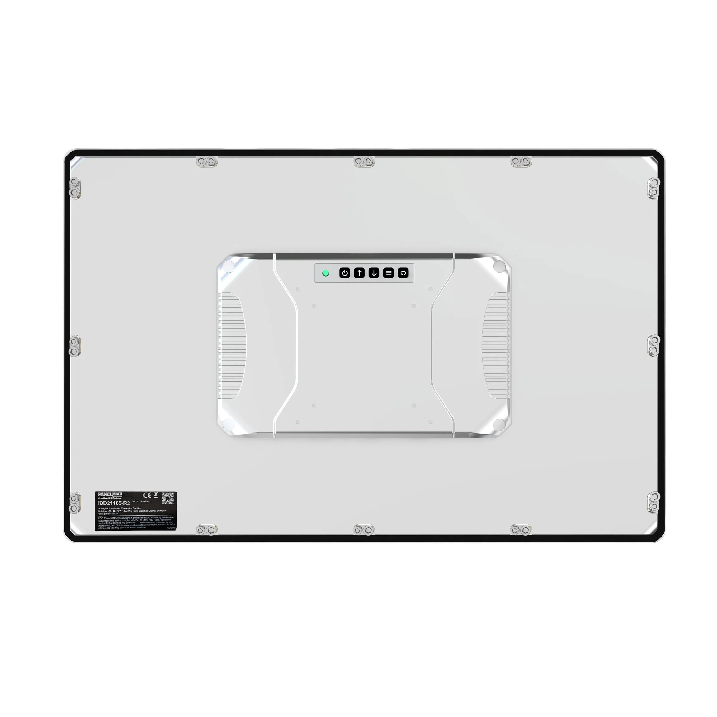 Monitor tátil de painel industrial incorporado de 18.5 polegadas IP65 à prova de água e pó temperada Ecrã de vidro Painel industrial com RJ45 IDD-link4