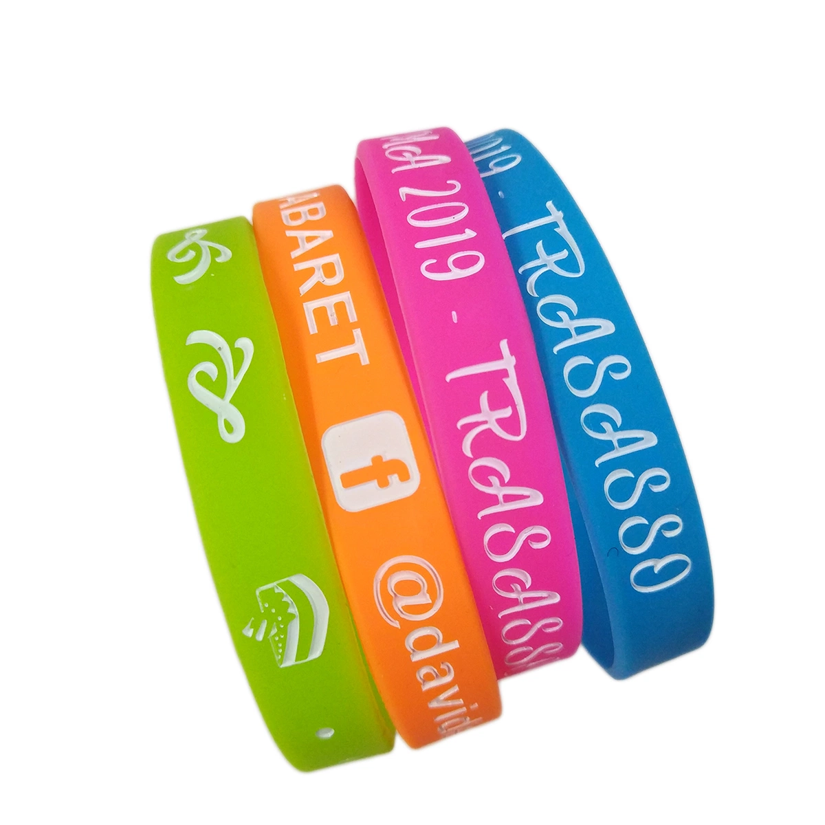 Wholesale High Quality Personalized Custom Logo Rubber Silicone Bracelet for Promotion Gift