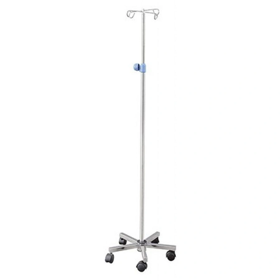 IV Pole Hospital Drip Stand Hospital Foldable Height Adjustable Drip Stand Infusion Stand