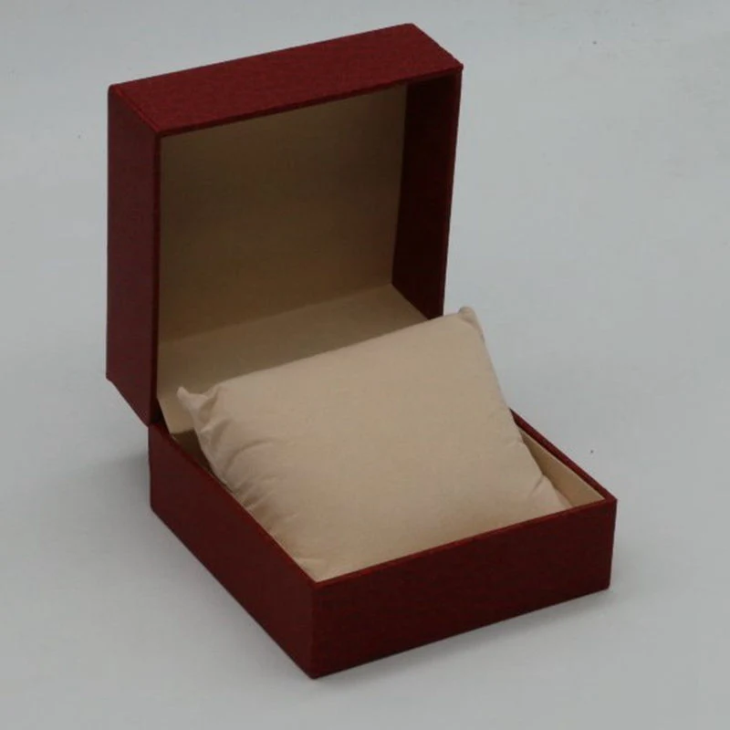 Caja de reloj de cuero de lujo con ventana pluma para 10 relojes Almacenamiento