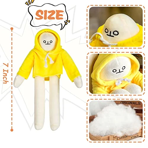 Custom Funny Plushie Hombre de Banana Plush Juguete relleno animales muñeca Juguete