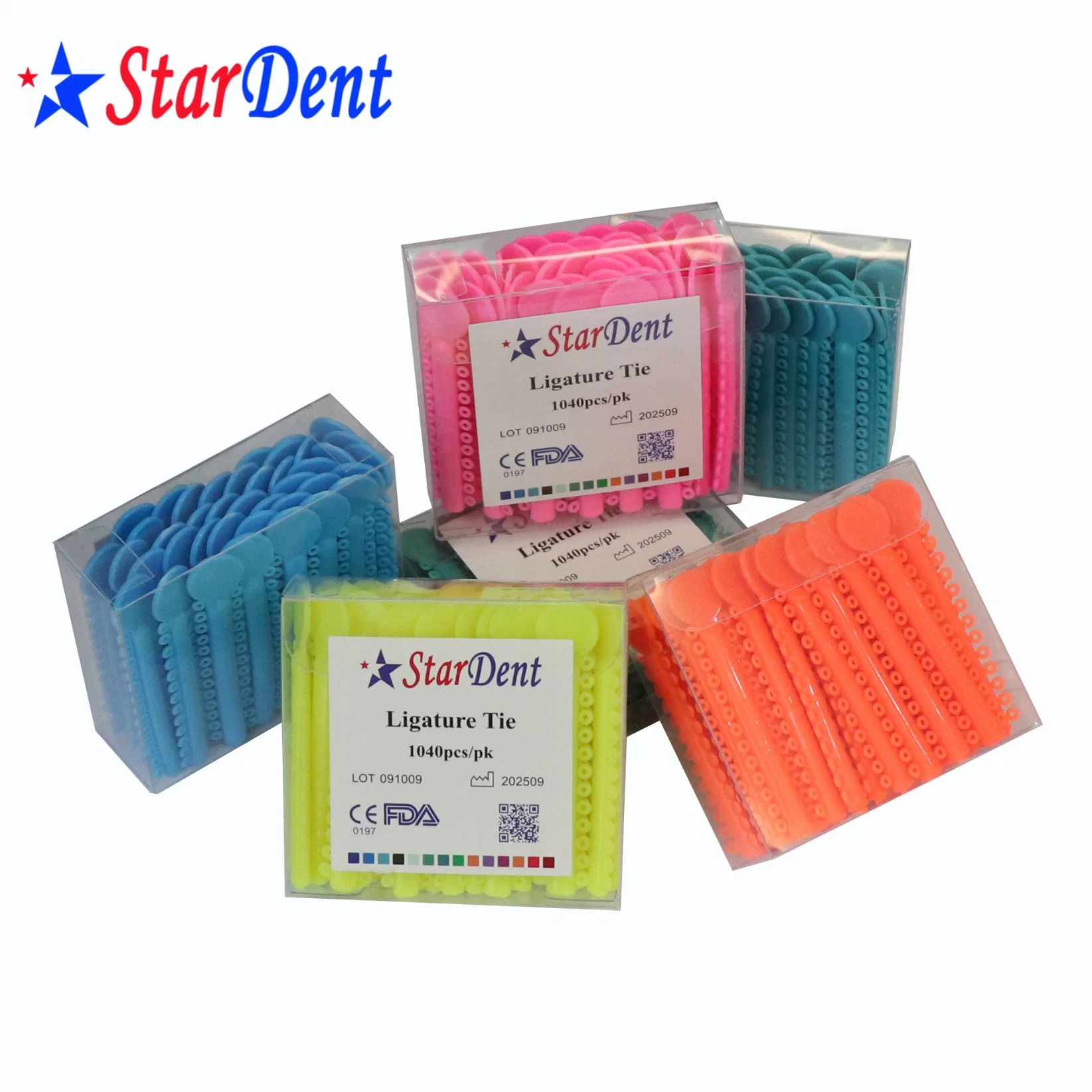 Orthodontic Ligature Tie Power O Colored Ties/Dental Elastic Ties with Various Colors