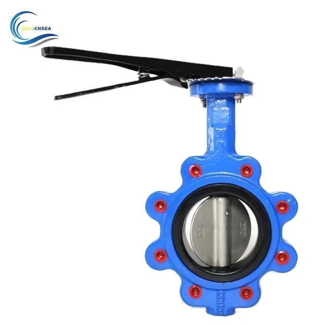 Factory Custom Pn1.0MPa-1.6MPa Nominal Pressure PTFE PFA FEP Seated Lug Type Resilient Butterfly Valve