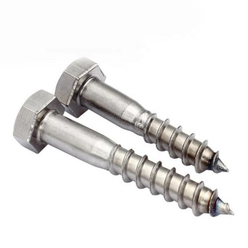 M4-M20 Stainless Steel Lag Screws Hex Head Screw for Wood