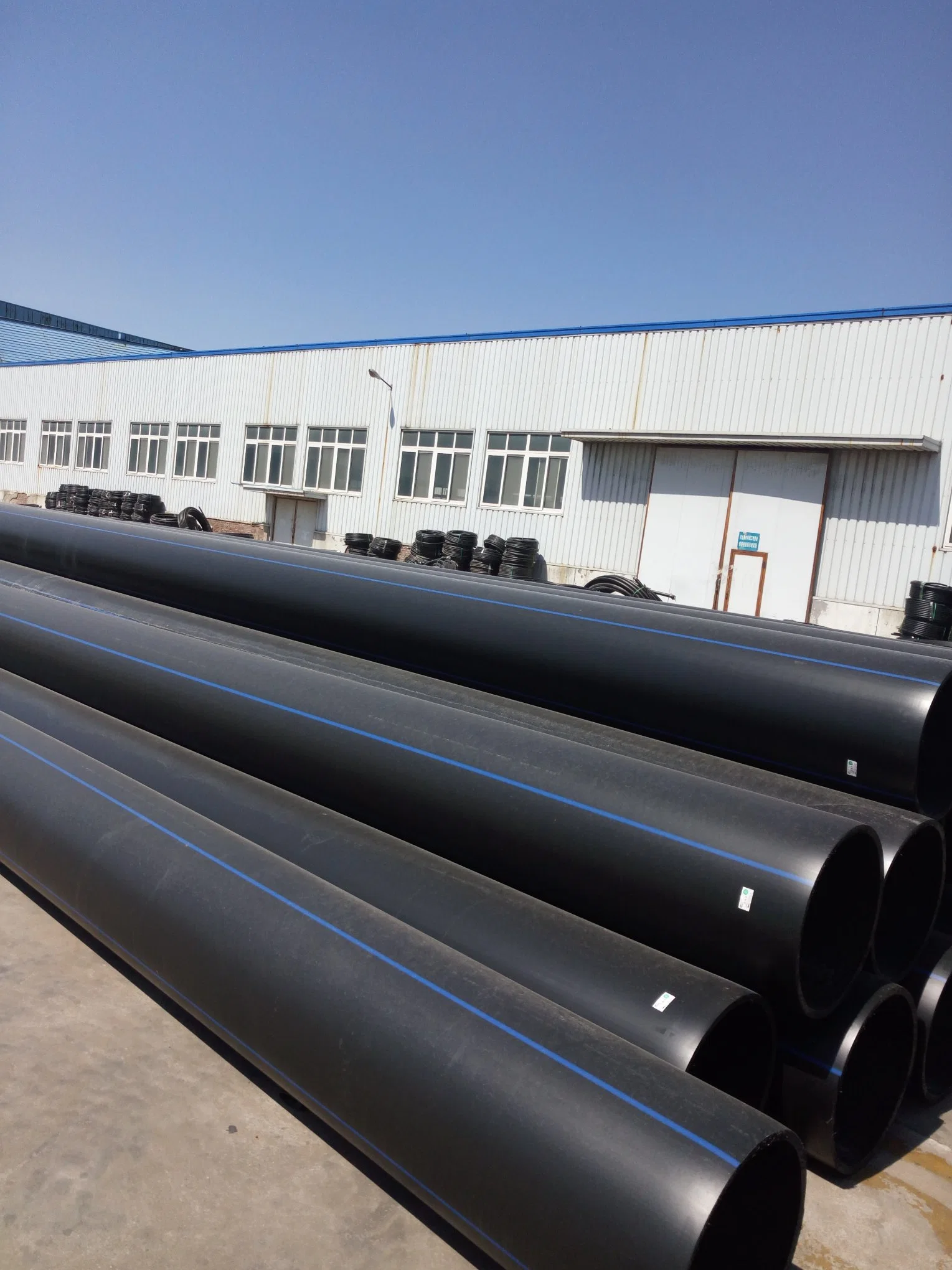 Pure PE Material HDPE Pipe for Water Supply and Drains