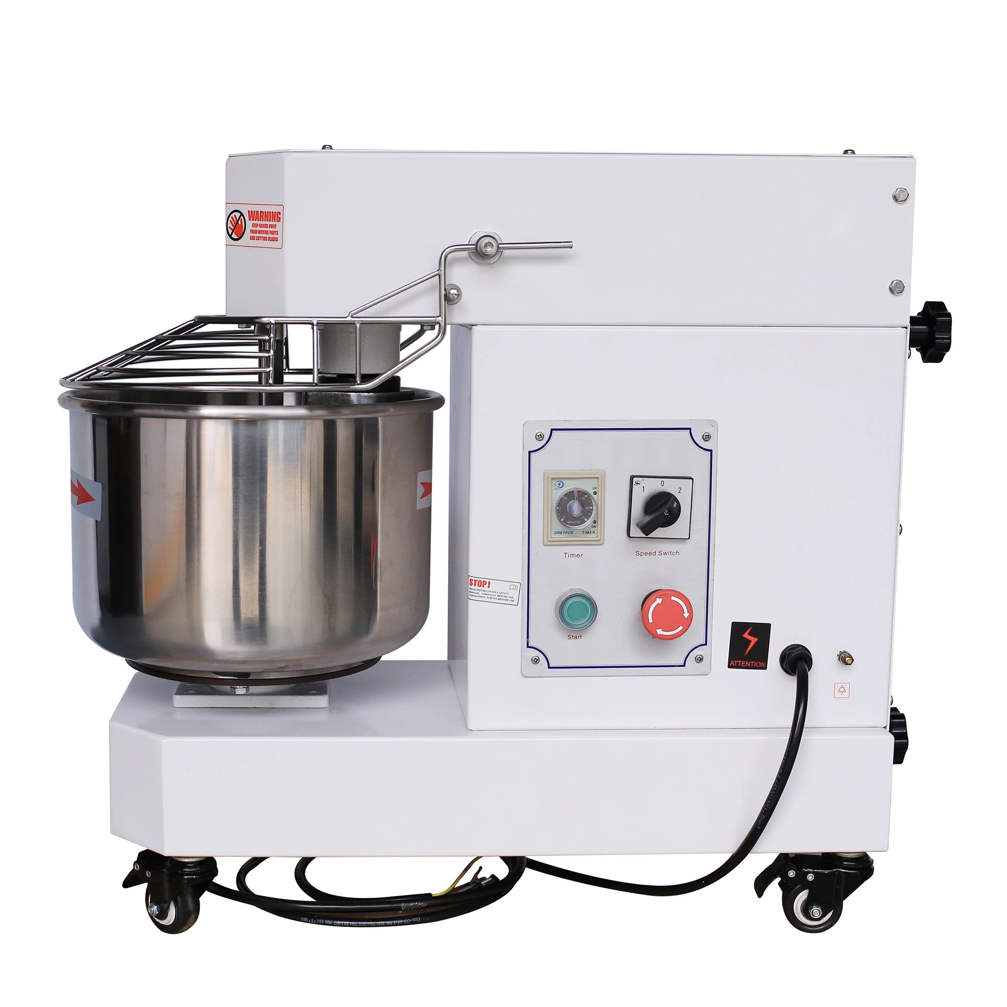 Equipamento industrial de cozinha profissional fornecimento de massa de massa Spiral de 40 L. 16 kg